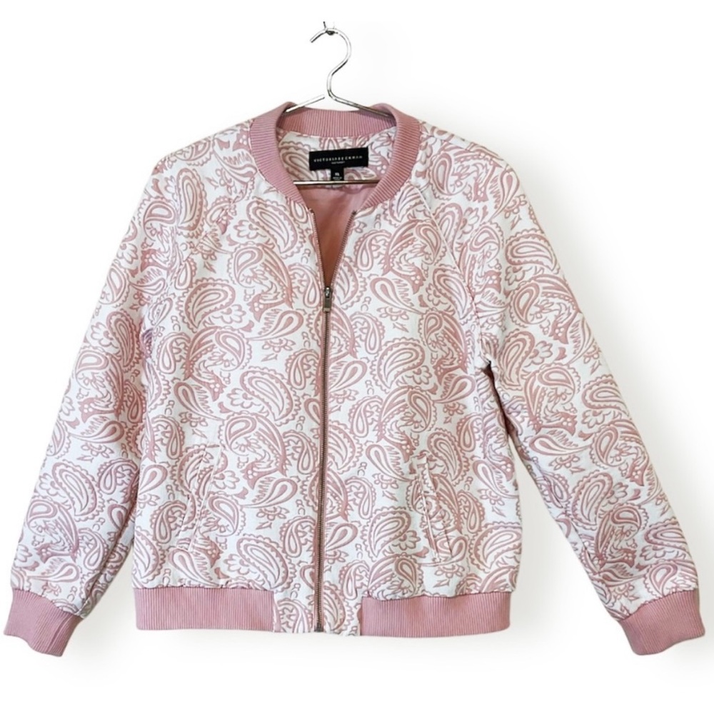 Victoria Beckham X Target Pink Paisley Bomber Jacket